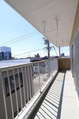 シェモア明正のバルコニー|陽当たり良好なバルコニーです