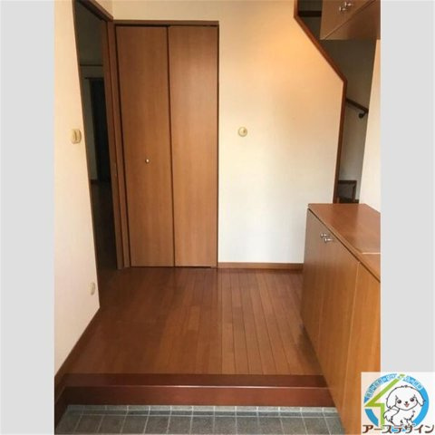 一色西貸家の玄関|パース写真