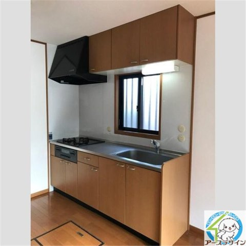 一色西貸家のキッチン|パース写真