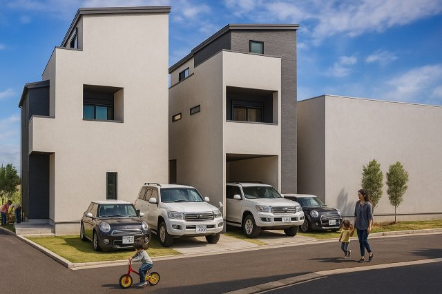 尼崎市若王寺１丁目　２区画分譲地　２号地の外観パース