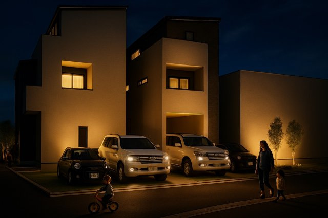 尼崎市若王寺１丁目　２区画分譲地　２号地の外観パース