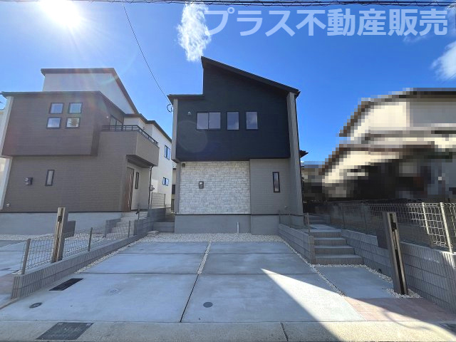 【外観】 | 福岡市東区高美台3丁目2期　1号棟（全2棟）【仲介手数料無料・0円】 | 現地写真。同じ物件を見るなら、プラス不動産販売にお任せ下さい。