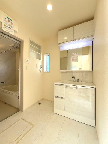 【洗面所】 | 福岡市東区高美台3丁目2期　1号棟（全2棟）【仲介手数料無料・0円】 | 現地写真。