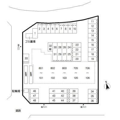 【区画図】 | ヴィラシーンABE