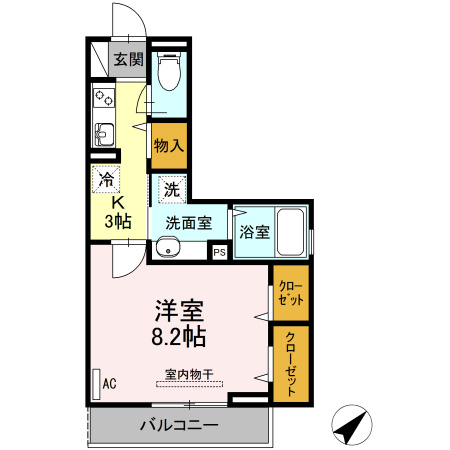 Bright Halu 　westの間取り