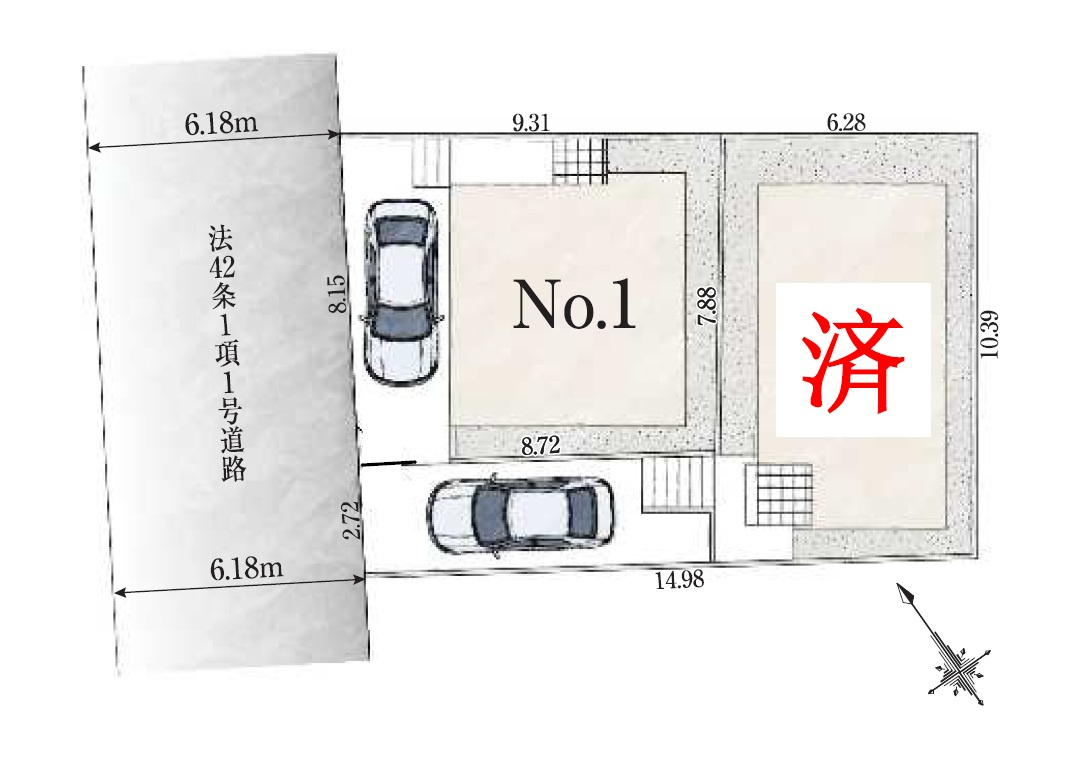 世田谷区野毛3丁目　新築戸建　残1棟の区画図|区画図

現地ご見学希望・資料請求などお気軽にお問い合わせ下さい！
03-5990-5201