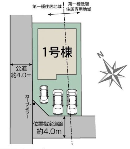 【新築戸建】深谷市上野台 全1棟の区画図