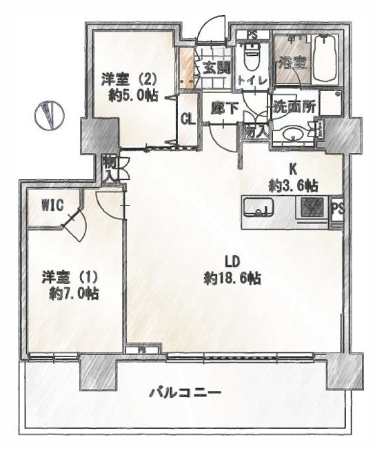 【間取り】の画像