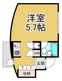 キューブ南塚口3の間取り