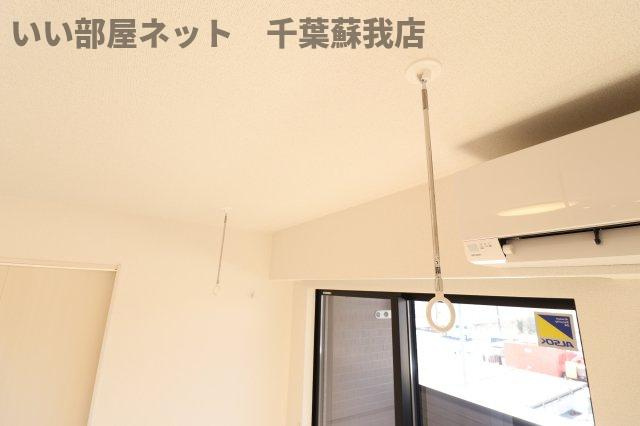 ヴィラ・オアシスの寝室|室内物干