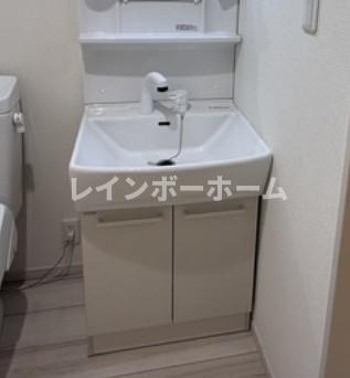 メルディア梅島Ⅲの独立洗面台