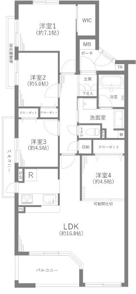 アールヴェール荻窪北の間取り