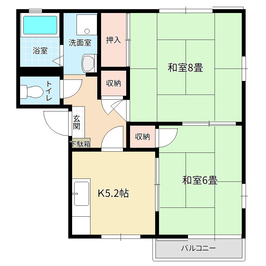 メゾン桐ケ窪Cの間取り