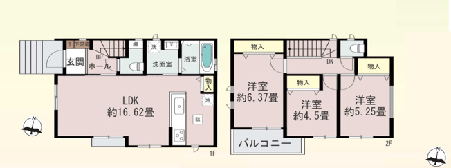 【間取り】 | 福岡市東区青葉6丁目　A号棟（全2棟）【仲介手数料無料・0円】 | 平日、土日祝日もお好きな日時にご見学可能です。お気軽にお問合せ下さい。