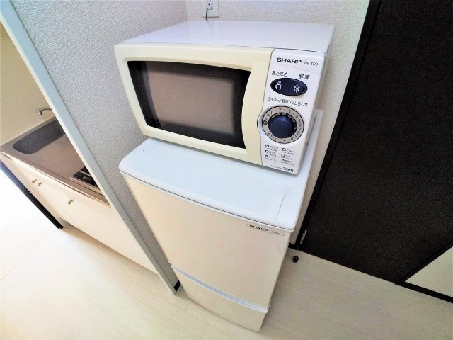 レオネクストチェリーガーデンの設備|レンジと冷蔵庫