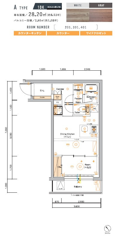 SYFORME MONZEN-NAKACHOの区画図