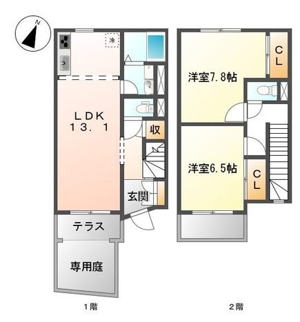 メゾンコリーヌの間取り|間取図