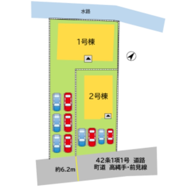 遠賀郡遠賀町松の本3丁目1期の区画図