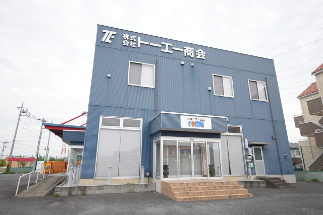 高崎新保売り事務所の外観|北道路から見た外観