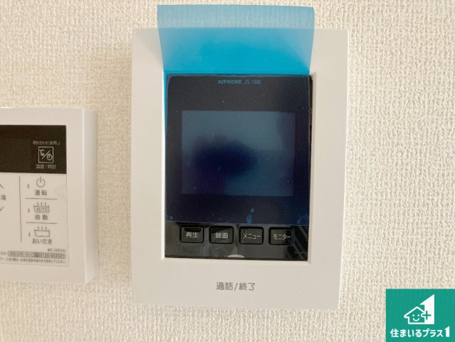 明石市松江　新築一戸建ての防犯設備|カラーモニターインターホン！声だけでなく来訪者の姿や顔がモニターで確認できるので、小さなお子様がいらっしゃるご家庭でも安心できます！