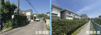 【周辺】 | 南北両面道路に面しており、陽当たり・通風ともに良好でございます♪
