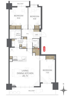 【間取り】エクセルシオール平岡一条 
