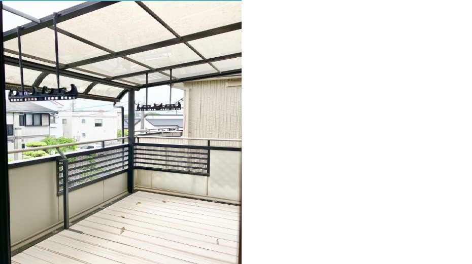 八代市松江町中古戸建てのバルコニー