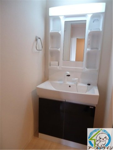 サンコート北在家の洗面所|パース写真