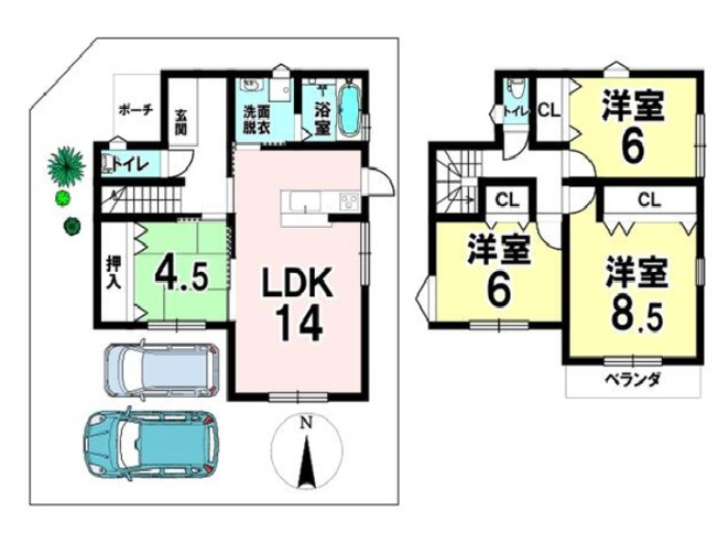 【間取り】 | 間取りは4LDKになります。