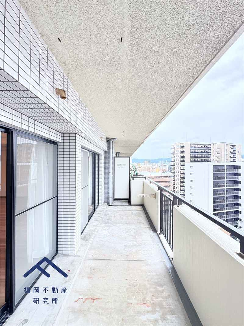 シティパル白木原のバルコニー