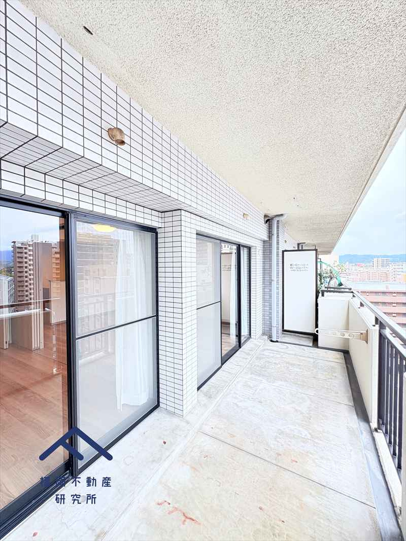 シティパル白木原のバルコニー