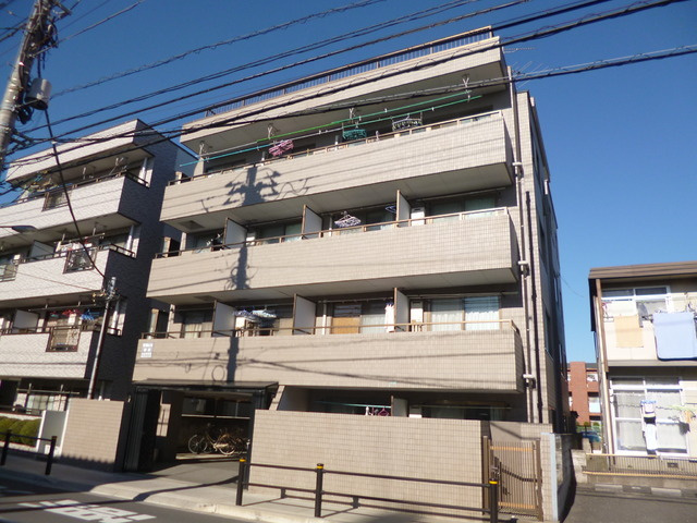 青柳ビルの外観|タイル貼りの外観。