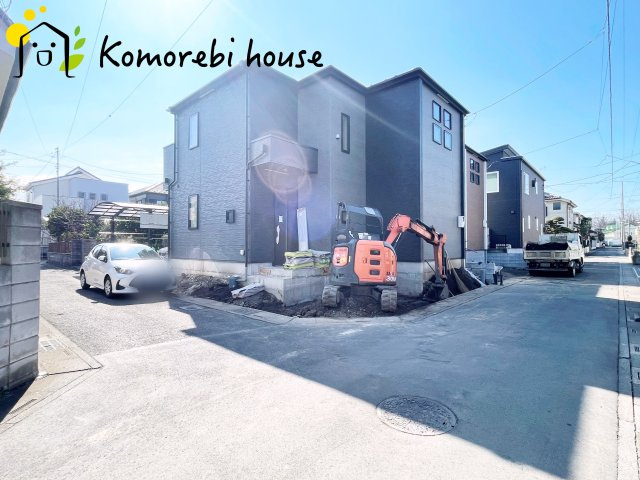 上尾市向山　11期　新築一戸建て　グラファーレ　01の前面道路含む現地写真|前面道路含む現地写真です