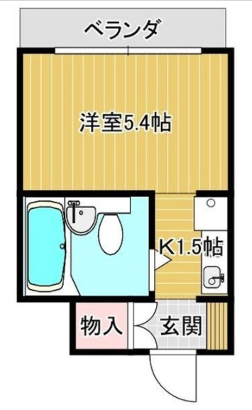 用賀山浦ビル　ペット相談　室内洗濯機置場　TVドアフォンの間取り