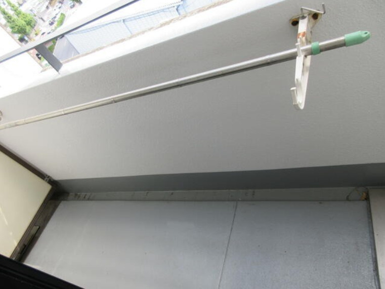 用賀山浦ビル　ペット相談　室内洗濯機置場　TVドアフォンのバルコニー