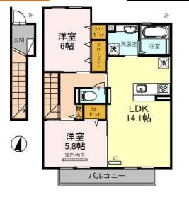 リジエール　アンの間取り