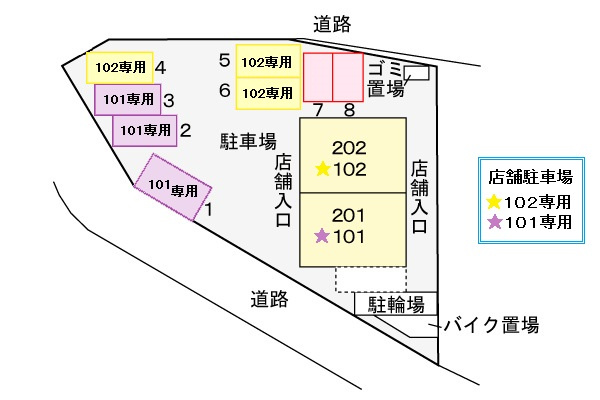 グランラフレシールの区画図