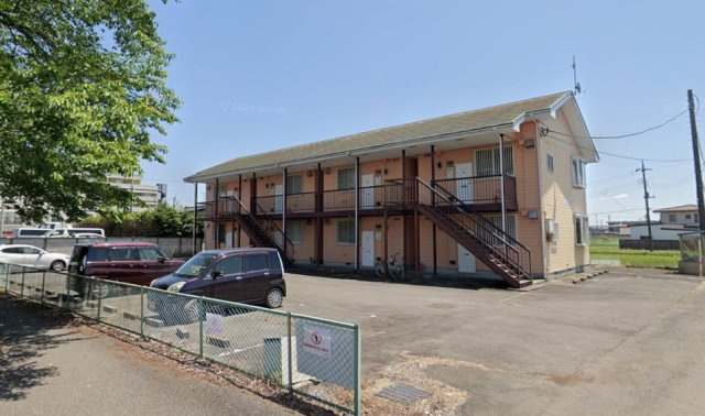 さくら市一棟アパートの外観