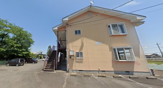 さくら市一棟アパートの外観