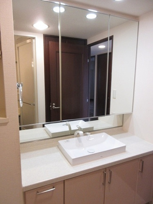 【洗面所】 | ナイスパークステイツ桜 | 洗面化粧台（内装後）