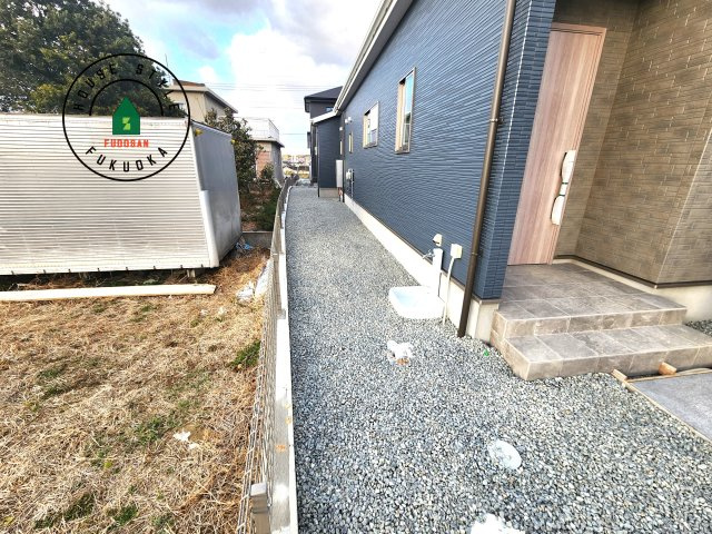 古賀市久保第2-7棟（2号棟）の庭|お庭で自由な時間を過ごせます。