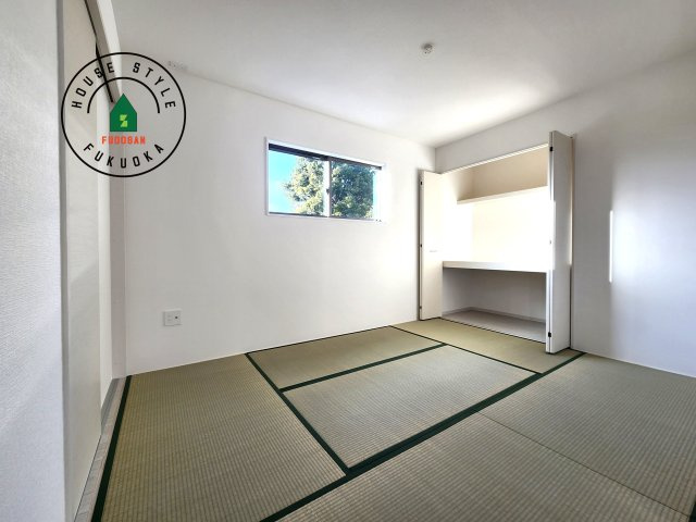 古賀市久保第2-7棟（2号棟）の内観：施工例|柔らかい畳が心地よい和室