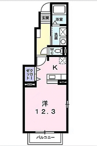 シエル【10.000円キャッシュバック対象物件】の間取り