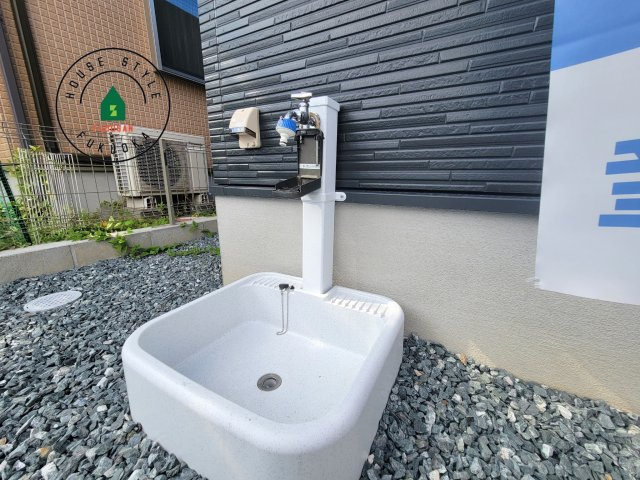 古賀市久保第2-7棟（3号棟）の外観：施工例|将来的にウッドデッキなど施工して、素敵なバルコニースペースを活用できます。