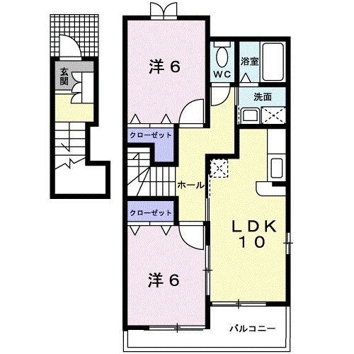 エクセランＡの間取り