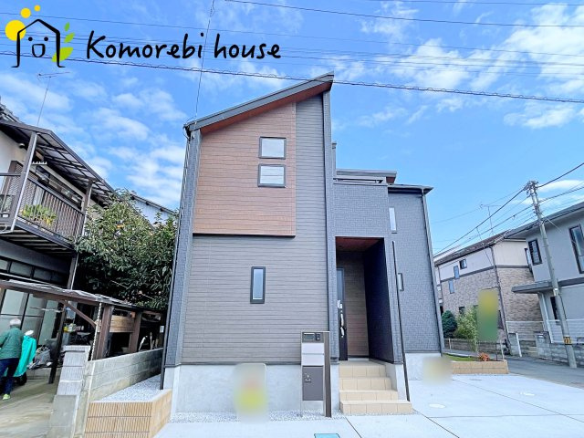 桶川市下日出谷　新築一戸建て　ブルーミングガーデン　01の外観|10/30　撮影済み