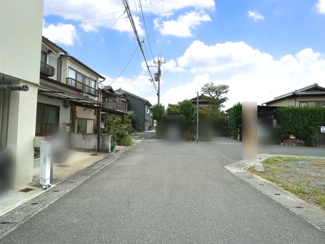 【前面道路含む現地写真】 | 右京区太秦一ノ井町　建築条件付