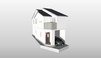 【外観パース】 | 右京区太秦一ノ井町　建築条件付 | 《参考プランA：イメージ外観パース》