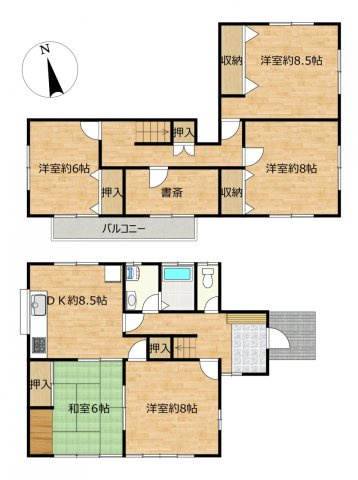 西尾市下町の間取り
