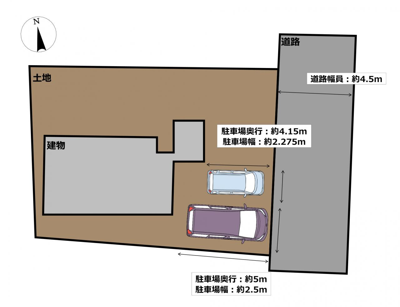 西尾市下町の区画図